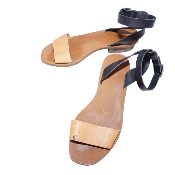 Madewell Boardwalk Ankle Strap Leather Sandals, Size 7 - Picture 9 of 9
